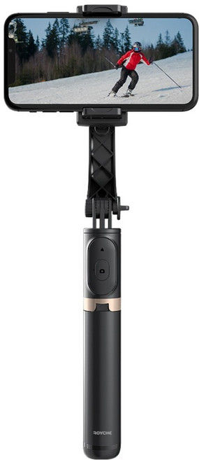 로이체 셀피마스터 올인원 삼각대 짐벌 셀카봉, GSS-200, 블랙, 1개