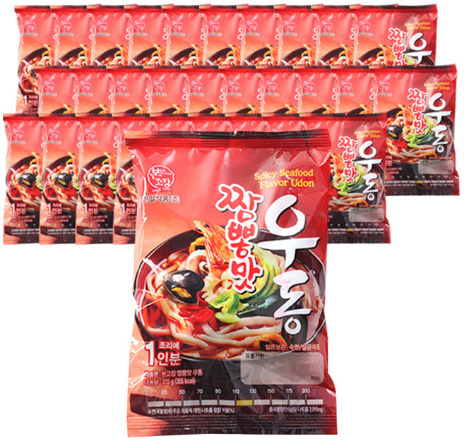 한일본고장 짬뽕맛 우동, 30개, 215g