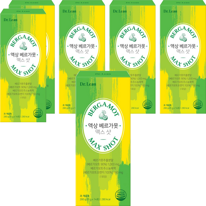 닥터린 액상 베르가못 맥스 샷, 280g, 6개