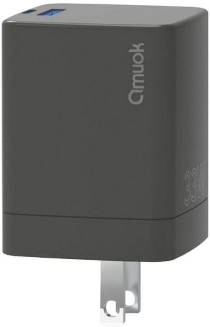 amuok 艾默克 33W 電源供應器 黑色 AK0133W 4.2 x 3.3 x 3.3cm 50g