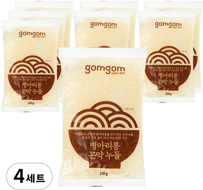 곰곰 병아리콩 곤약 누들, 1.2kg, 4개