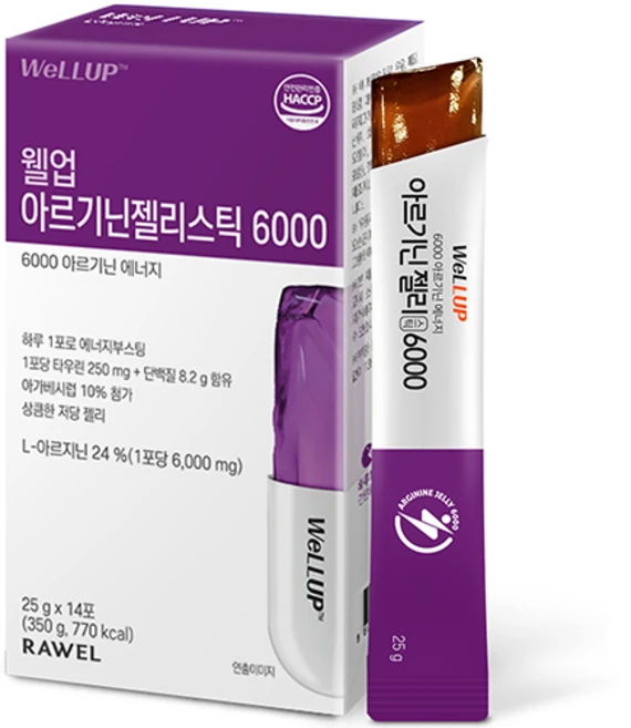 웰업 아르기닌 젤리스틱 6000, 350g, 1개 - 쿠팡