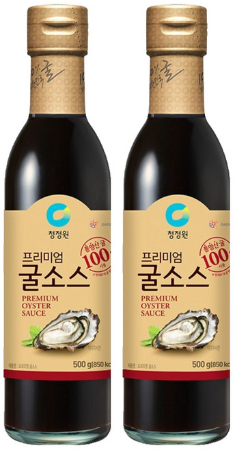 청정원 프리미엄 굴소스, 500g, 2개