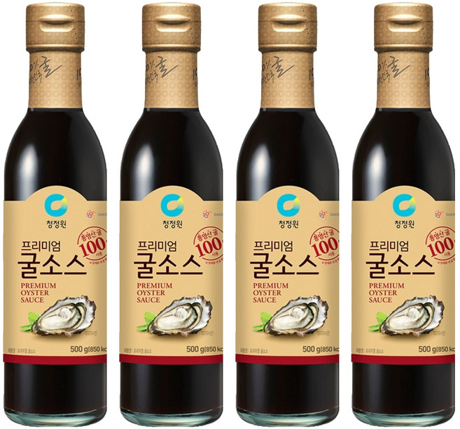 청정원 프리미엄 굴소스, 500g, 4개