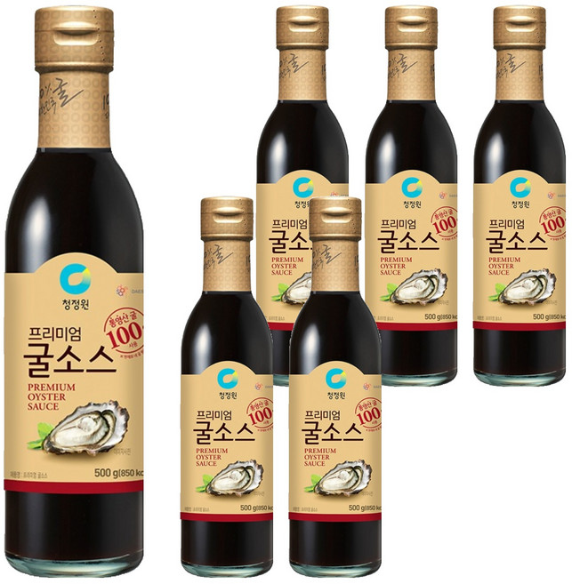 청정원 프리미엄 굴소스, 500g, 6개
