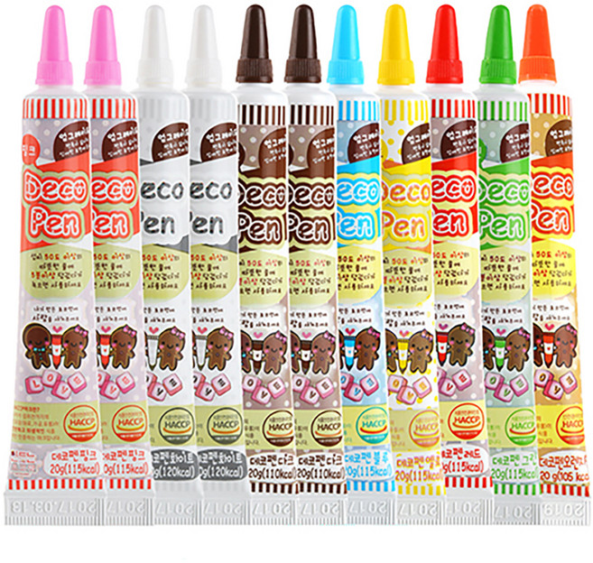 초콜릿 데코펜 11종 세트, 20g, 11개