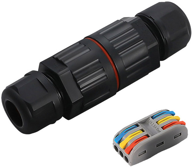 야외 방수 전선 연결 커넥터 3P WF303, 1개