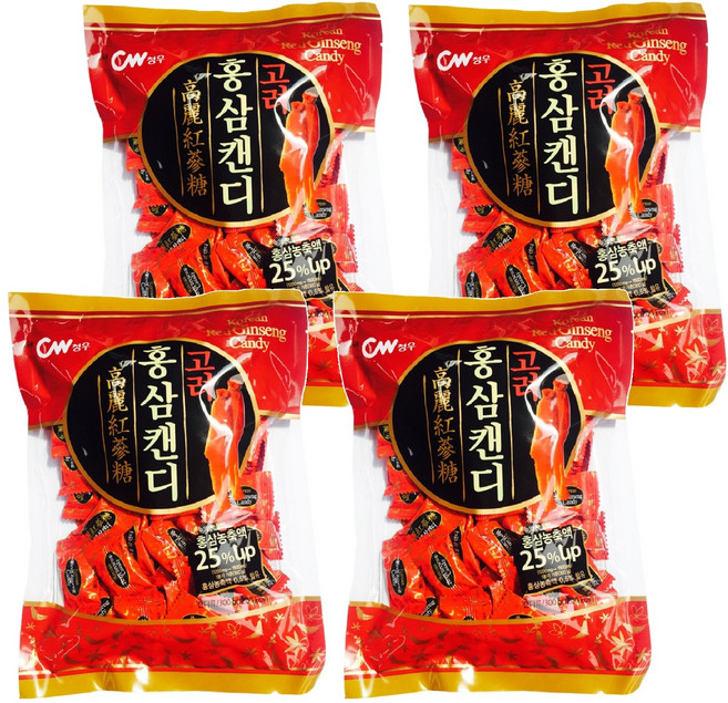 청우식품 고려홍삼캔디, 300g, 4개