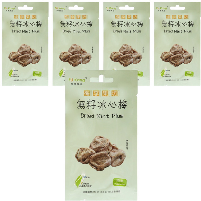 梅李果坊 無籽冰心梅, 15g, 5包