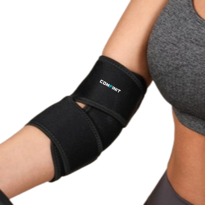 컴피닛 팔꿈치 보호대, 1개, 블랙
