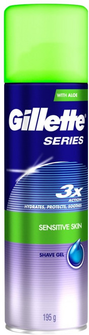 질레트 정품 시리즈젤 센서티브 스킨 쉐이빙 젤, 195g, 1개