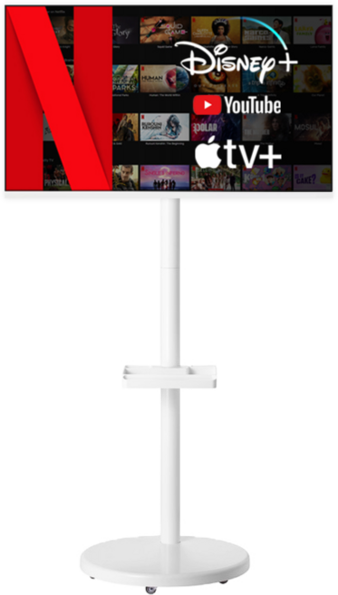 이노스 무빙스탠드 화이트 이노스 삼성 M5 M7 삼탠바이미 거치대 TV 스탠드 베사홀 200mm, FS-20, 1개