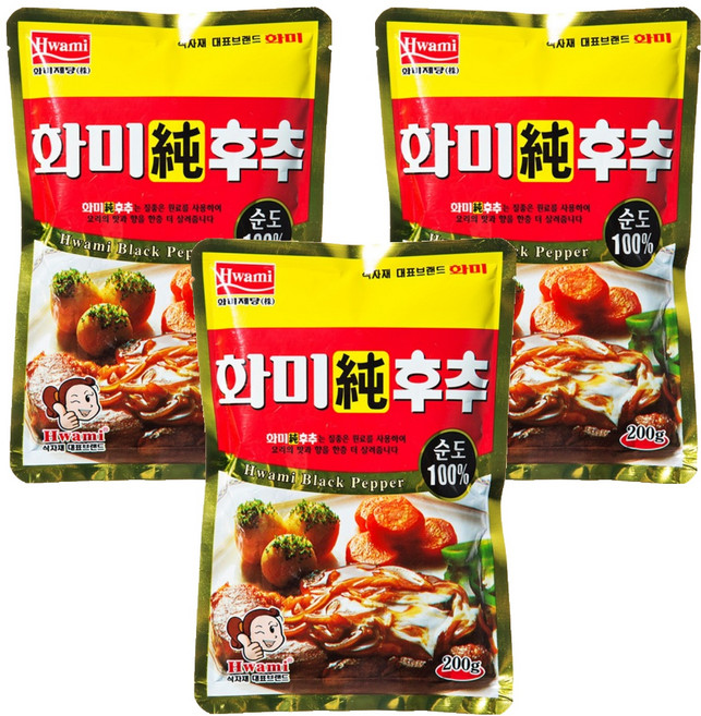 화미 순후추, 200g, 3개