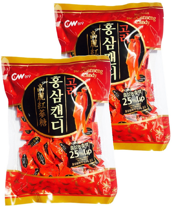 청우식품 고려홍삼캔디, 300g, 2개