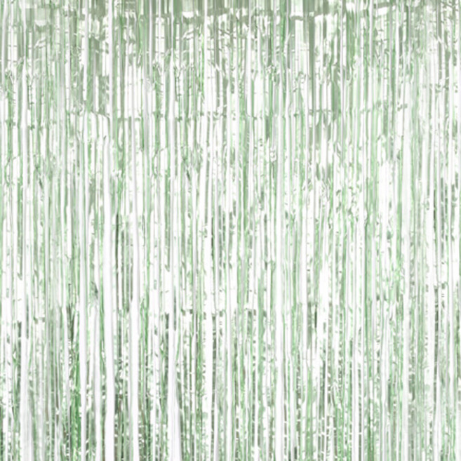 파티해 파티 수술 은박커튼 3p, 샤틴라임그린, 1개