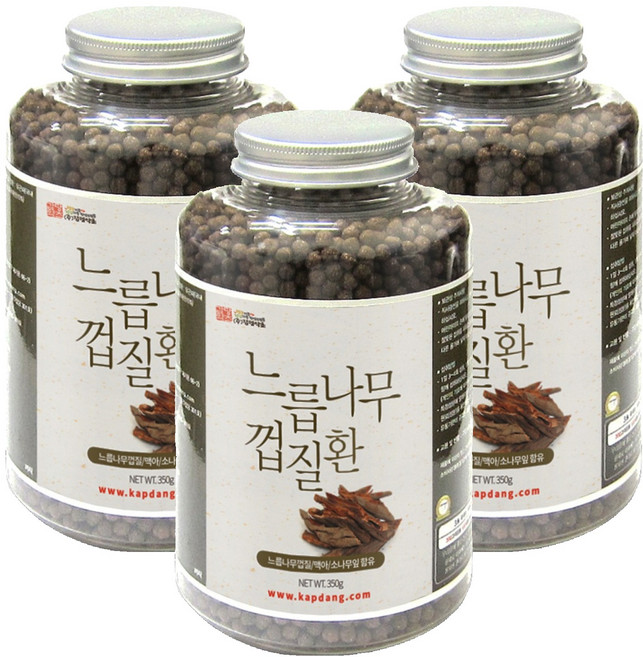 갑당약초 느릅나무껍질환 병타입, 3개, 350g