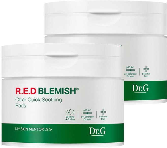 닥터지 레드 블레미쉬 클리어 퀵 수딩 팩 130ml, 70개입, 2개