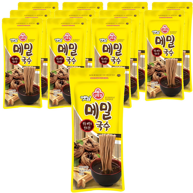 오뚜기 옛날 메밀국수, 400g, 12개