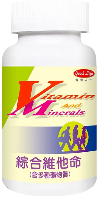 good Life 得意人生 綜合維他命錠, 60顆, 1罐