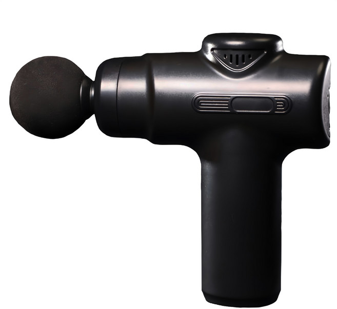 MRF 健身大師 超越者USB型電動按摩槍, 黑色, HY-19974