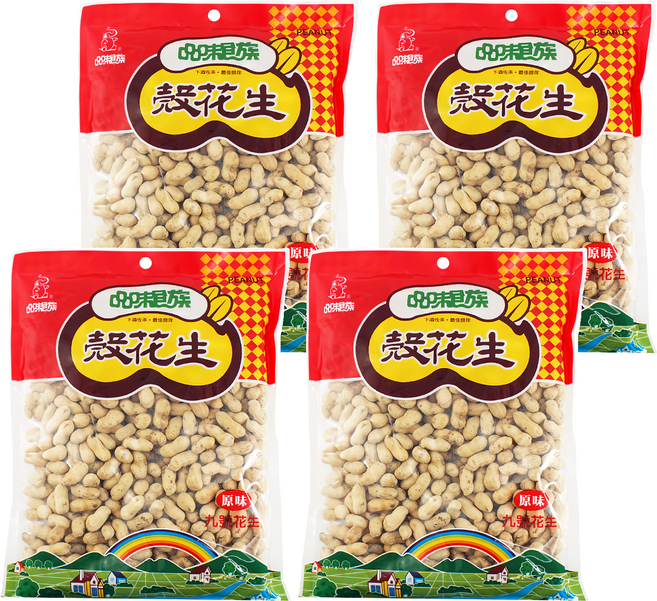 品味食族 殼花生, 400g, 4包
