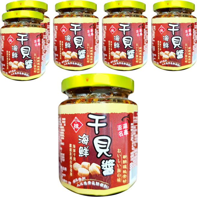 泰凱食堂 澎湖現撈仔XO醬 海鮮干貝醬, 250g, 6罐