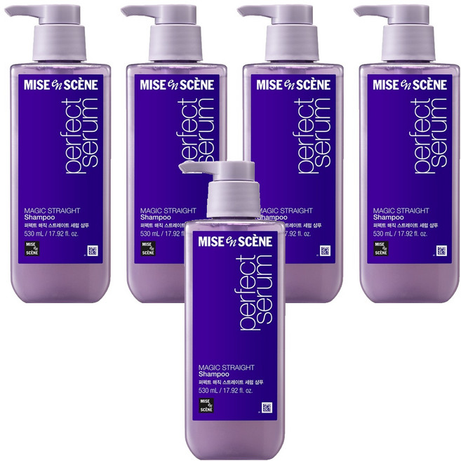 미쟝센 퍼펙트 매직 스트레이트 세럼 샴푸, 530ml, 5개