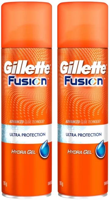 질레트 정품 퓨전 하이드라 울트라 프로텍션 쉐이빙젤, 195ml, 2개 - 쿠팡