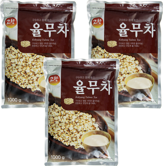 고향 식사대용 율무차, 1kg, 3개, 1개입