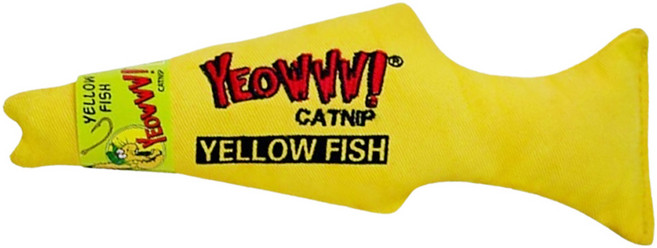 YEOWWW CATNIP 瘋狂貓 貓草玩具, 黃魚, 1個