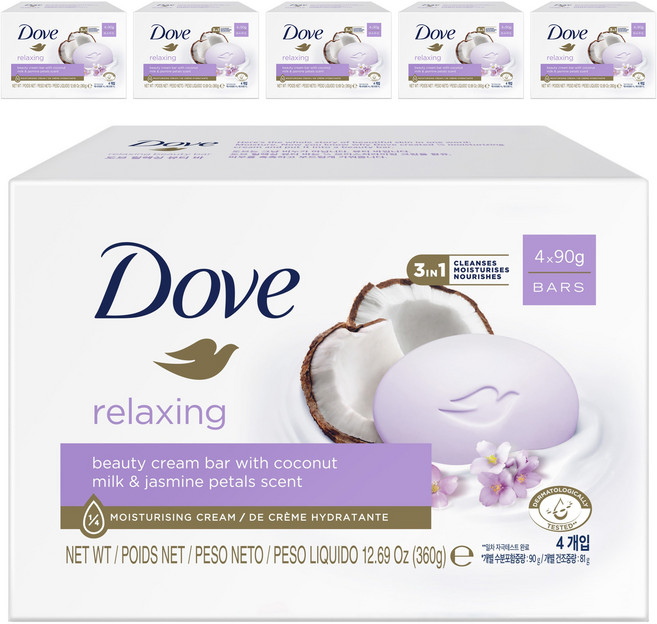 도브 뷰티바 비누 릴랙싱, 90g, 24개입