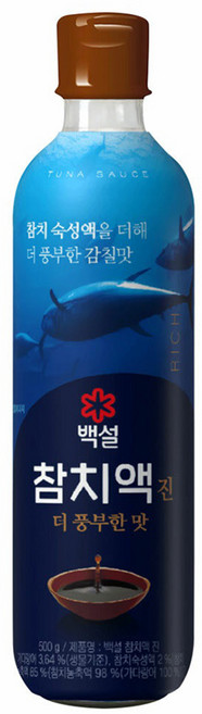 백설 참치액 진, 500g, 1개