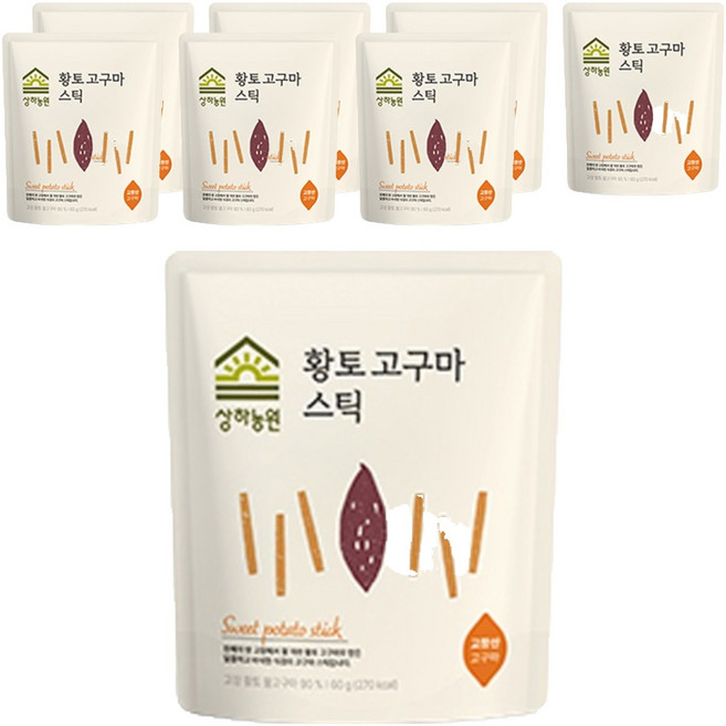 상하농원 고창 황토고구마 스틱, 60g, 8개