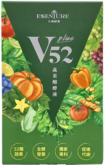 大漢酵素 V52蔬果維他植物醱酵液PLUS, 15ml, 10包, 1盒