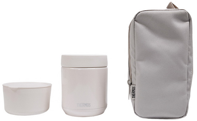 THERMOS 膳魔師 真空斷熱保溫便當提袋組 JEE-550 GG, 1組, 灰色