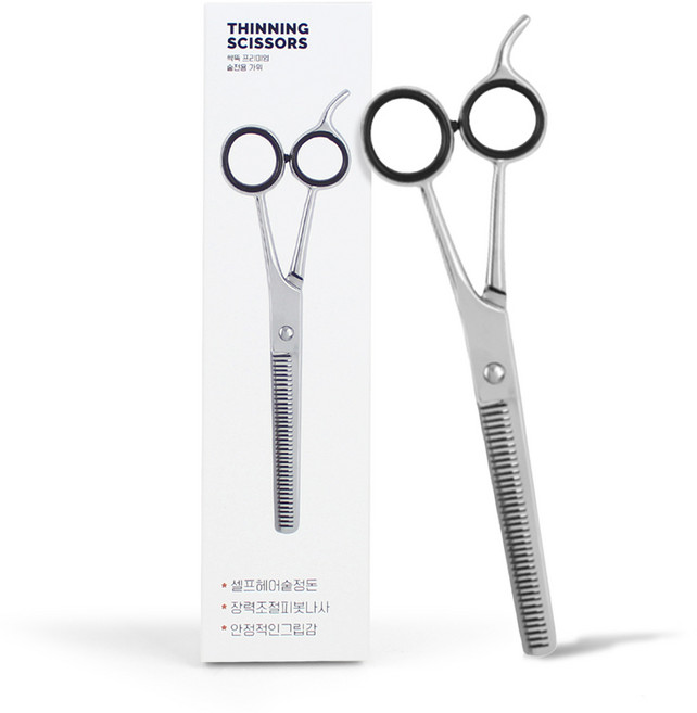 글로스앤글로우 싹뚝 프리미엄 숱전용 헤어가위, 혼합색상, 1개