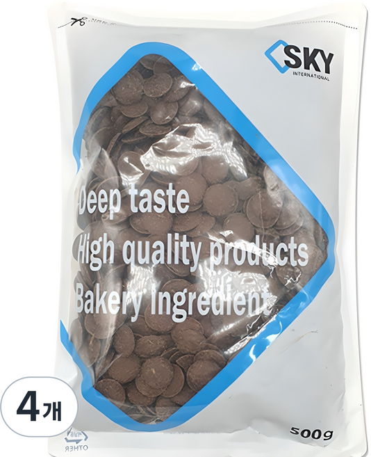 이르카 노벨라떼 밀크 코팅 초콜릿, 500g, 4개