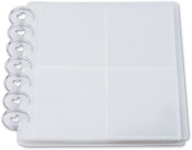 오마땅 포카 앨범 바인더 콜렉트북, 투명, 20매