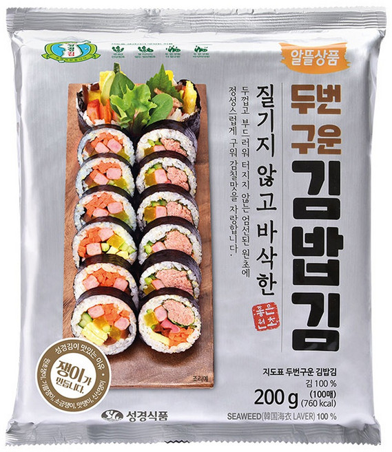 지도표성경 지도표 성경 김밥김, 200g, 1개