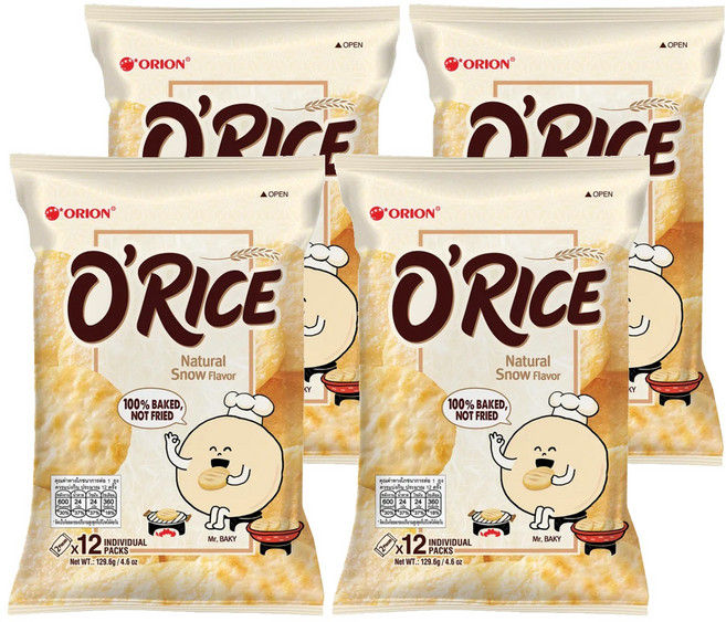 ORION 好麗友 O'RICE米餅, 129.6g, 4個
