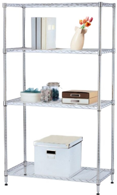 KI WISH 居家生活 重型層架, 銀色, 4層