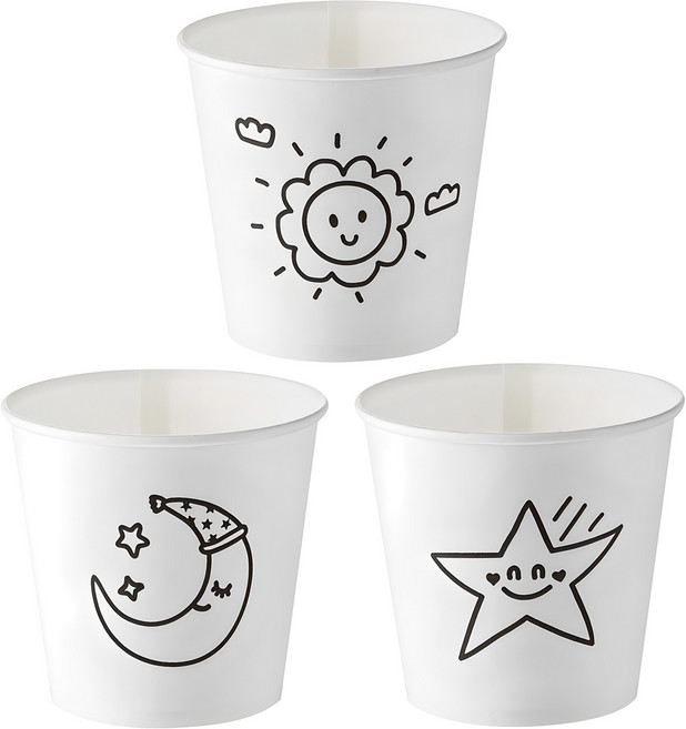 탐사 해달별 종이컵 178ml, 1개, 2000개입