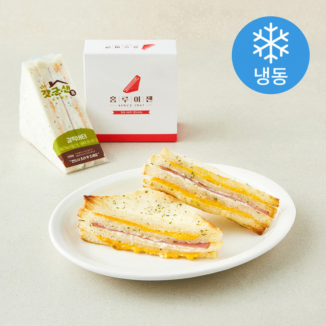 홍루이젠 갓군샌 갈릭버터 샌드위치 (냉동), 79g, 1개, 2개입