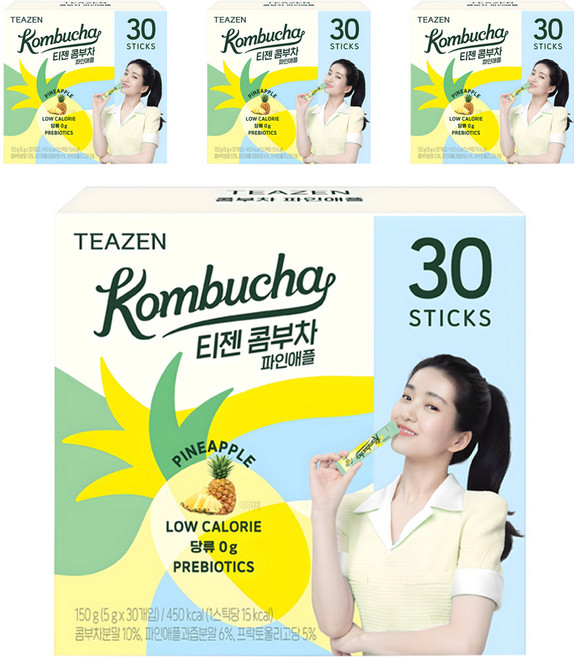 티젠 파인애플 콤부차, 5g, 30개입, 4개