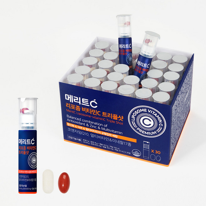 메리트씨 리포좀 비타민C 트리플샷, 30회분, 1개