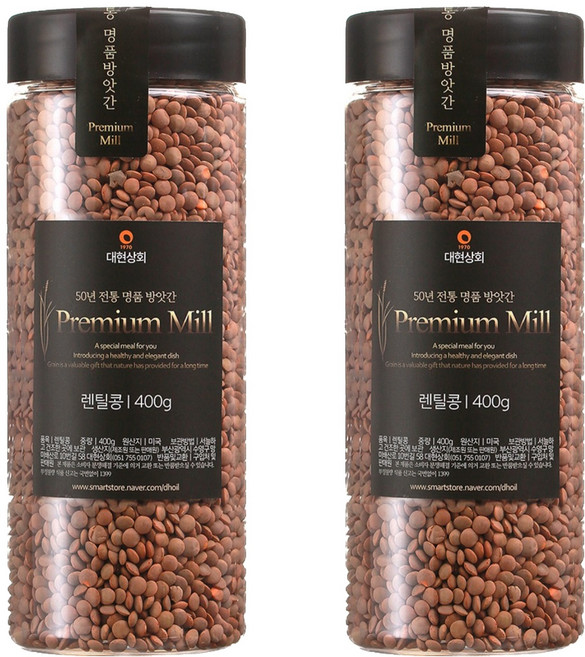 대현상회 프리미엄 잡곡 렌틸콩, 400g, 2개