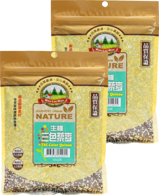 WON LAI WON 旺來旺 生機三色藜麥, 300g, 2包