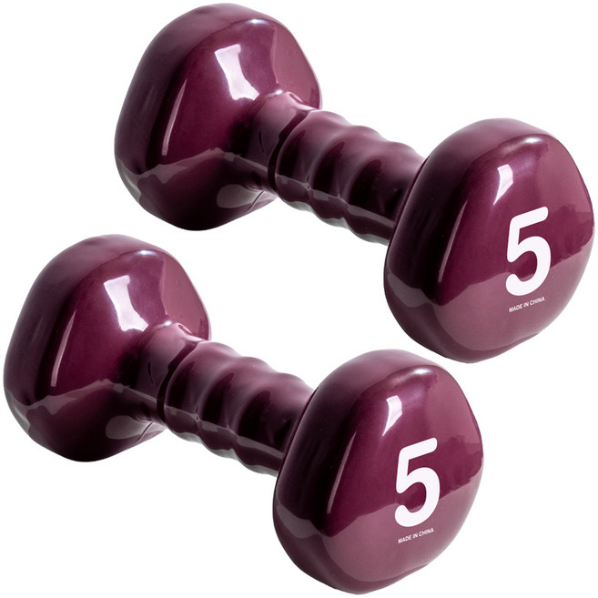 아이워너 삼각 PVC 아령, 5kg, 2개