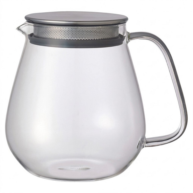 KINTO UNITEA one touch 茶壺, 透明色 + 銀色, 720ml, 1個