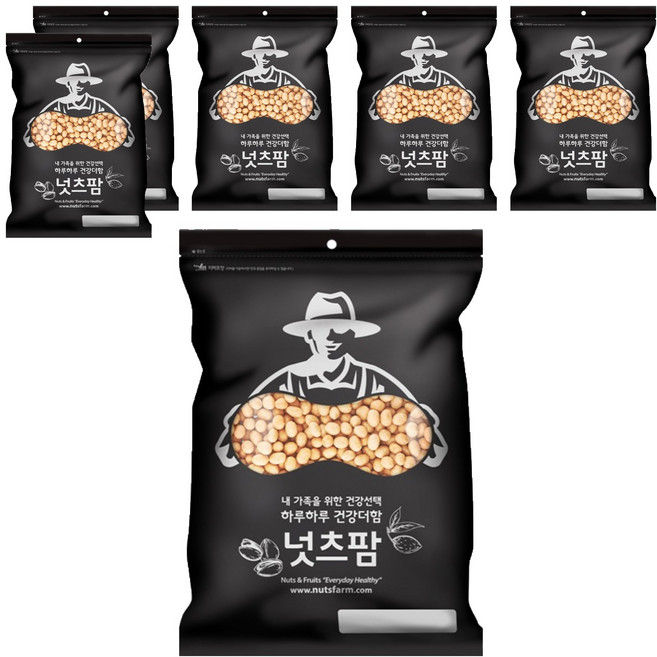 넛츠팜 로스티드피넛, 800g, 6개